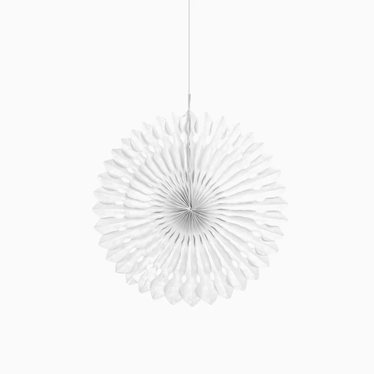 Abanico Papel Ø 30 cm Blanco