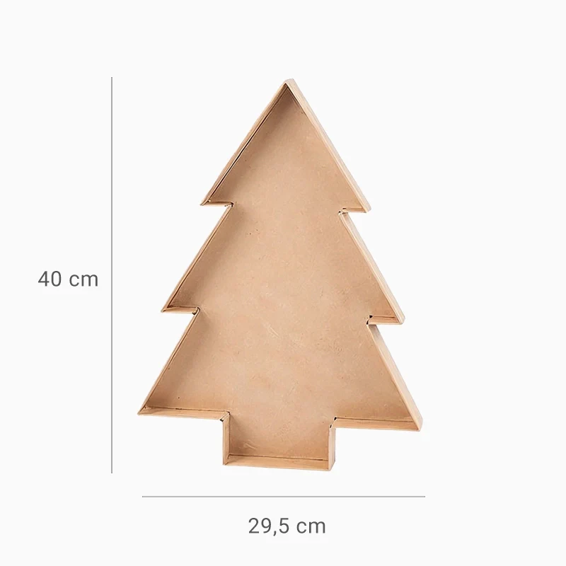 Bandeja Cartón Kraft Árbol de Navidad - Image 3