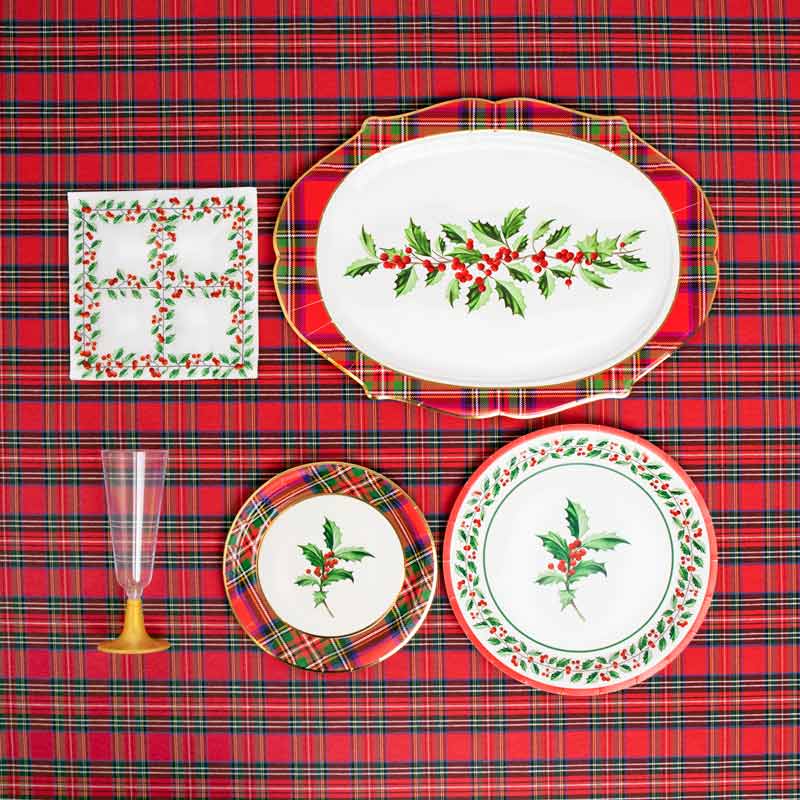 Bandeja Royal Rectangular Cartón Navidad 27 x 37 cm Tartán - Image 2