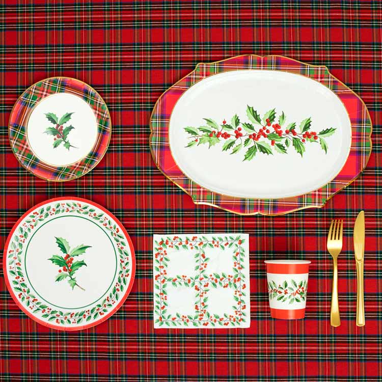 Bandeja Royal Rectangular Cartón Navidad 27 x 37 cm Tartán - Image 3