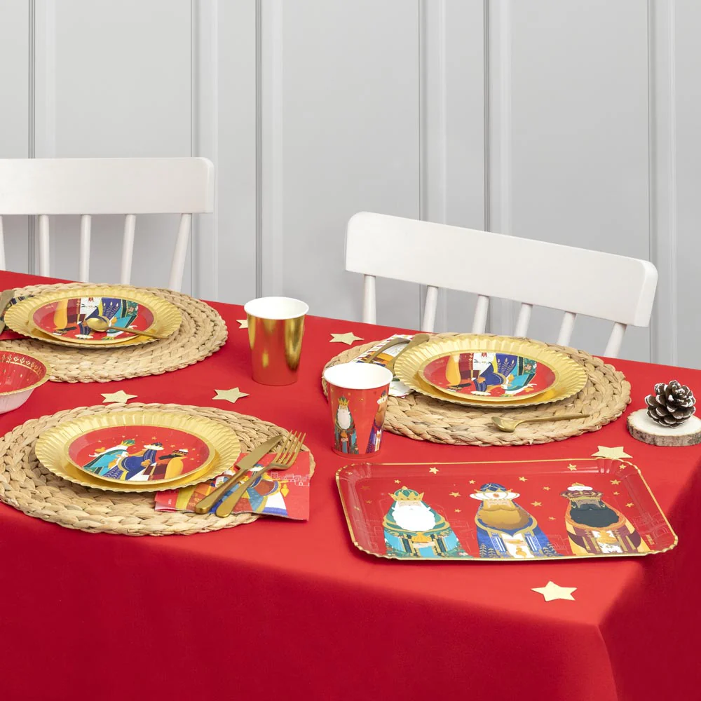 Bandeja Rectangular Cartón Navidad 25 x 34 cm Reyes Magos - Image 2