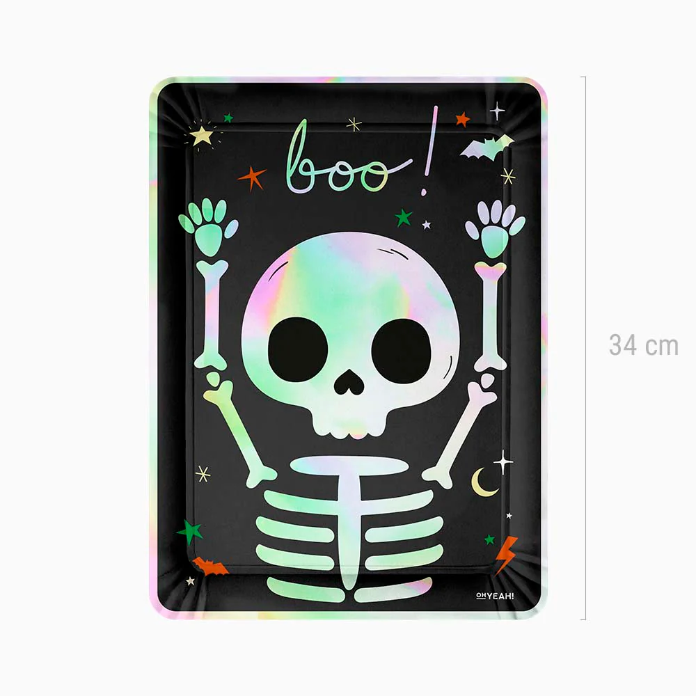 Bandeja Rectangular Cartón Halloween 25 x 34 cm Truco o Trato - Image 3