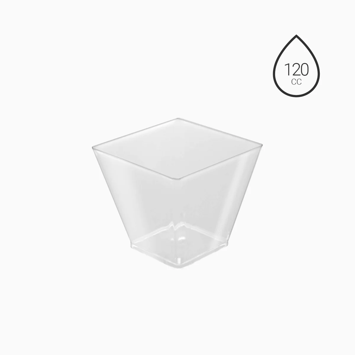 Bol Cuadrado Finger Food Transparente - Image 4