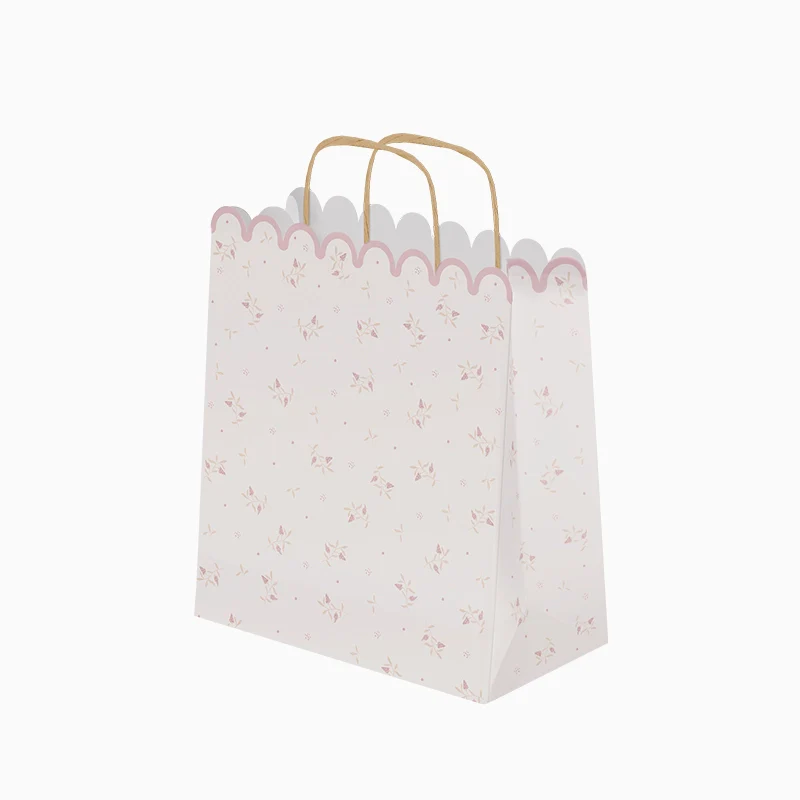 Bolsa Regalo Cartón Mediana 26 x 10 x 32 cm Floral Rosa