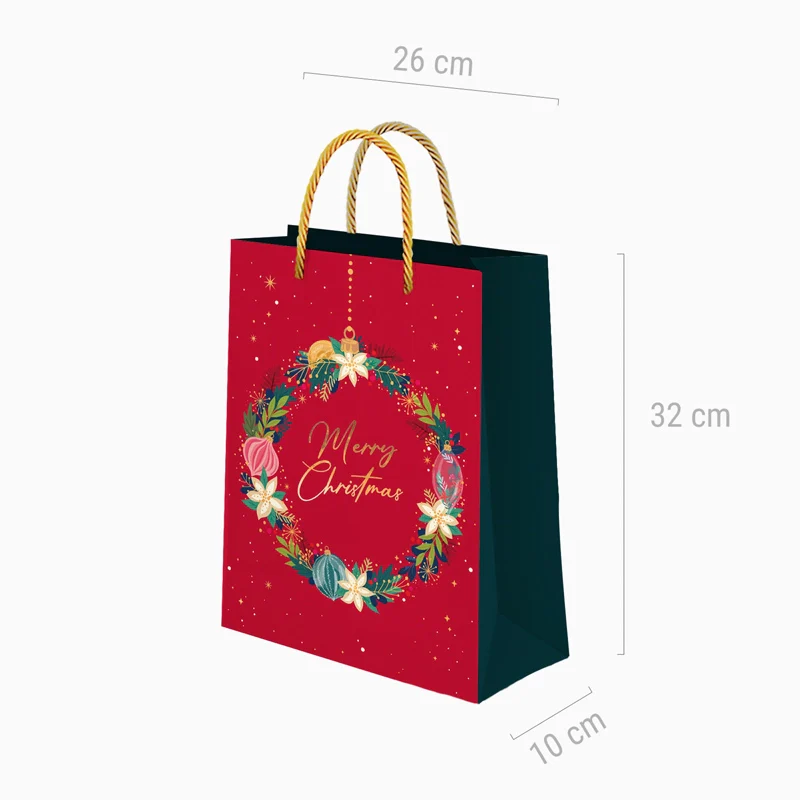 Bolsas Regalo Medianas Cartón Navidad 26 x 10 x 32 cm Ornaments - Image 6