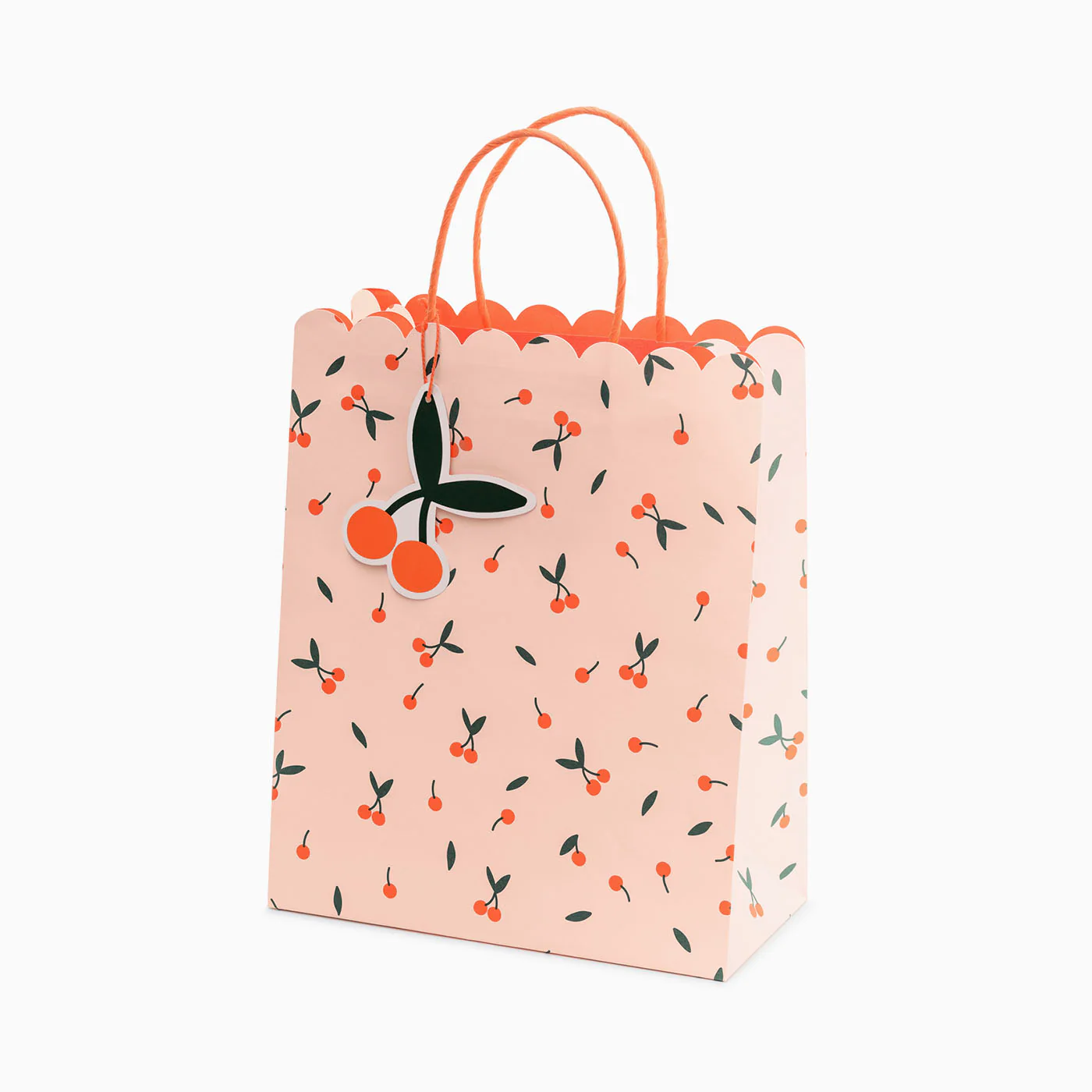 Bolsa Regalo Cartón Mediana Cerezas
