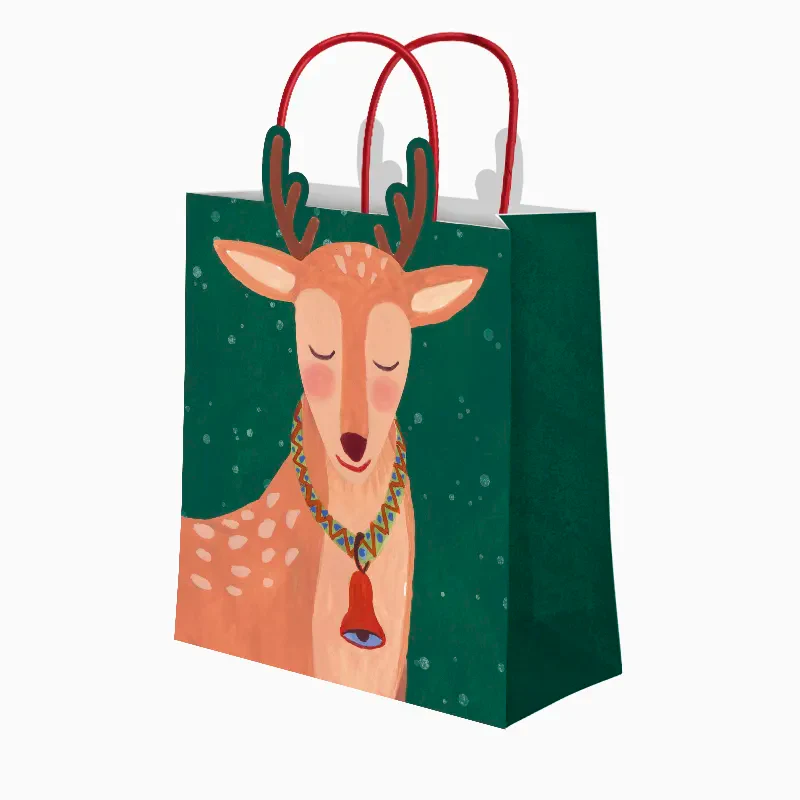 Bolsa Regalo Navidad Grande 30 x 10 x 42 cm Reno