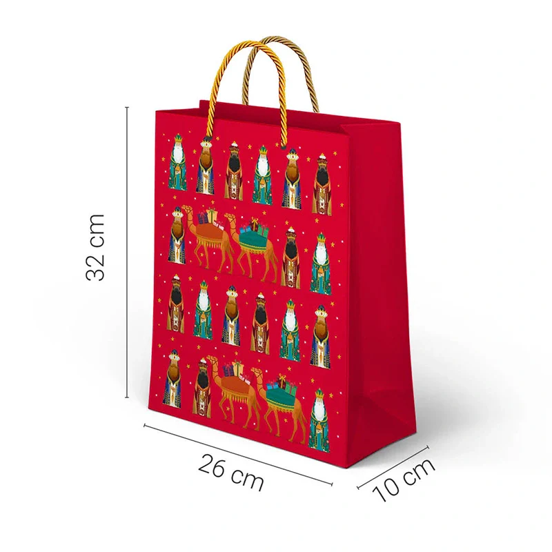 Bolsa Regalo Navidad Mediana 26 x 10 x 32 cm Reyes Magos - Image 2