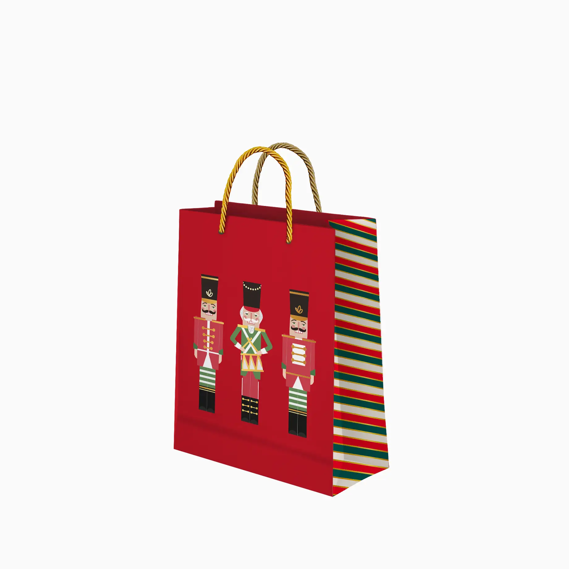 Bolsa Regalo Pequeña Cartón Navidad 18 x 10 x 24 cm Cascanueces