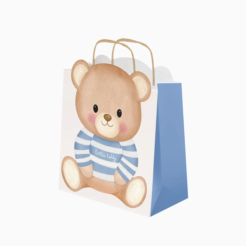 Bolsa Regalo Cartón Mediana 26 x 10 x 32 cm Baby Osito Azul
