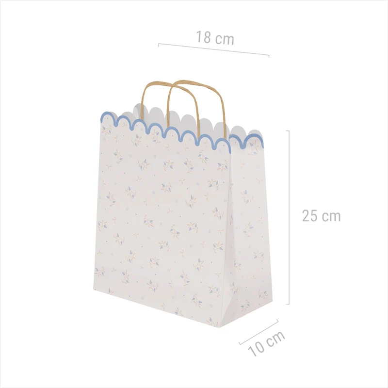Bolsas Regalo Cartón Pequeña 18 x 10 x 24 cm Baby Osito Azul - Image 3