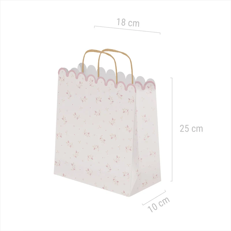 Bolsas Regalo Cartón Pequeña 18 x 10 x 24 cm Baby Osito Rosa - Image 7