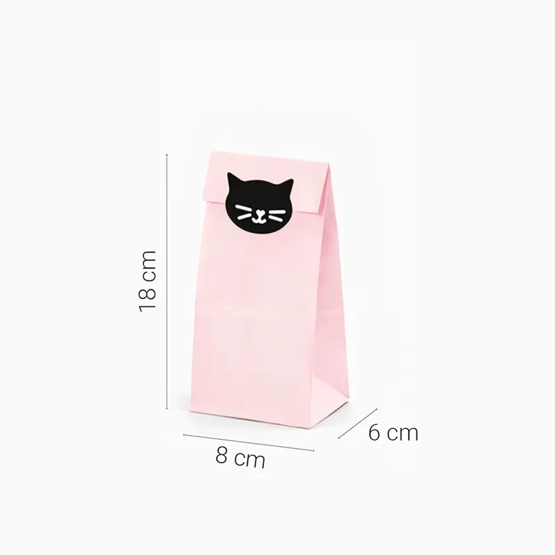 Bolsas Regalo Papel Gatito con Pegatinas - Image 3