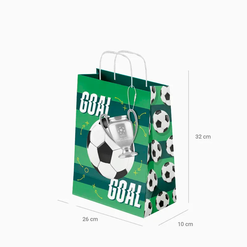 Bolsas Regalo Mediana Cartón 26 x 10 x 32 cm Fútbol - Image 6