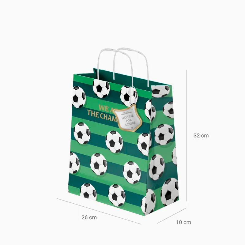 Bolsas Regalo Mediana Cartón 26 x 10 x 32 cm Fútbol - Image 7