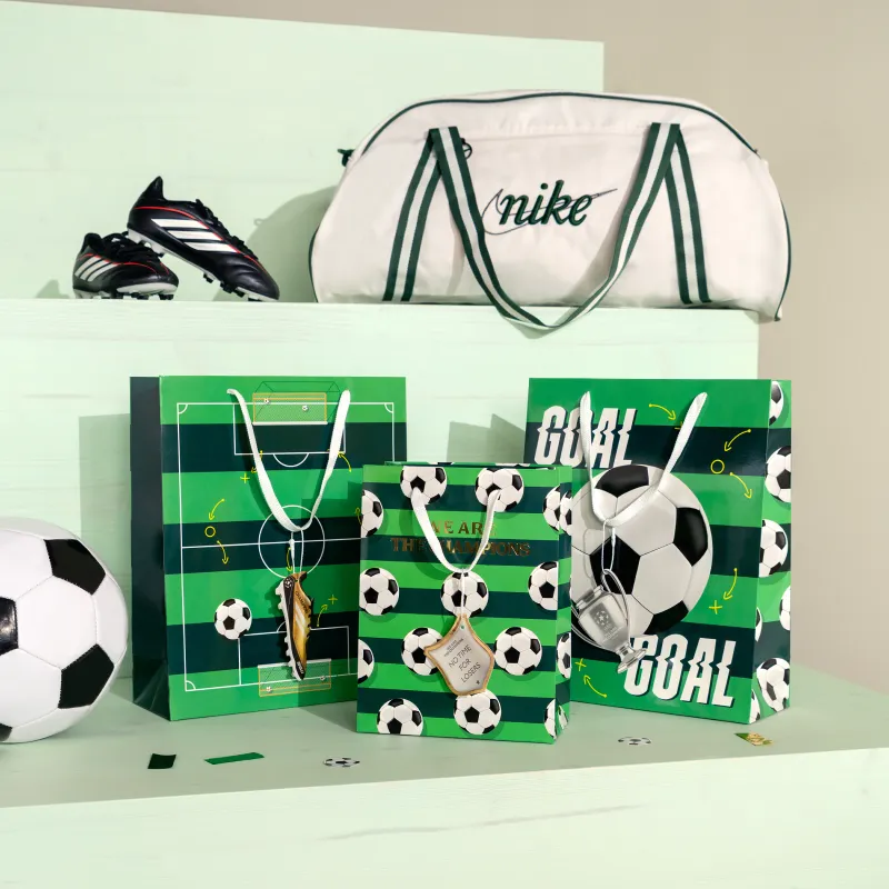 Bolsas Regalo Pequeñas Cartón 18 x 10 x 24 cm Fútbol - Image 2