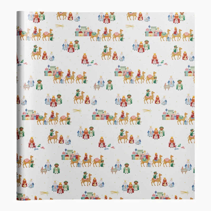 Caja de Papel de Regalo 70 cm x 5 m Petit Reyes Magos - Image 8