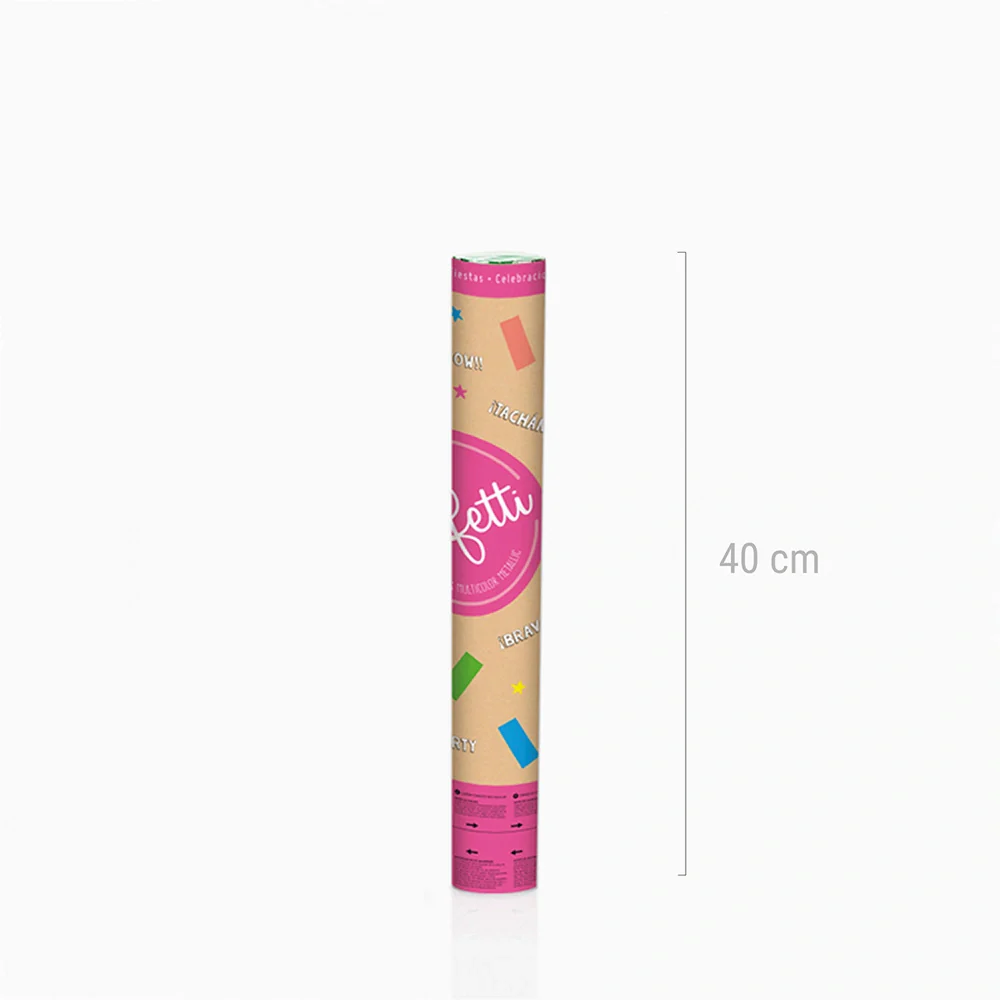Cañón Confeti 40 cm Papel Biodegradable Multicolor - Image 4