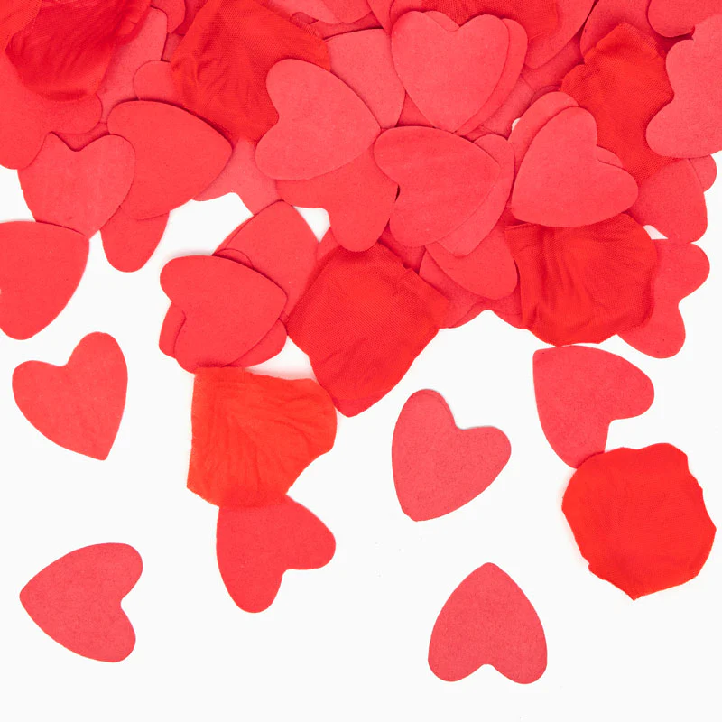Cañón Confeti Corazones 80 cm Rojo - Image 3