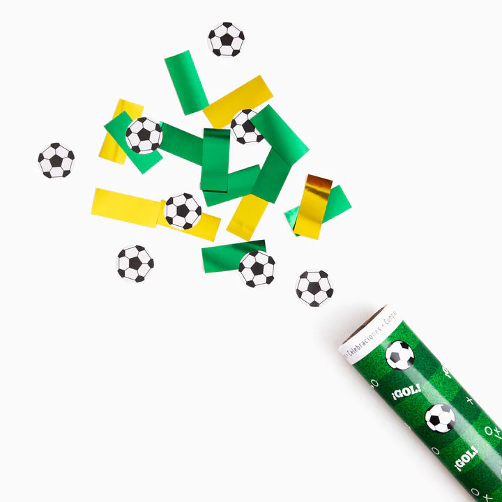 Set 12 Cañones Confeti Mediano 50 cm Fútbol + Caja Expositora - Image 4
