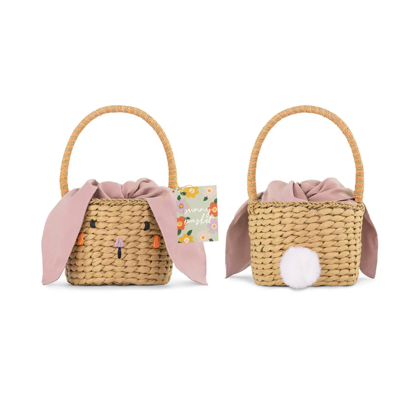 Cesta Mimbre Conejito Pascua - Image 5