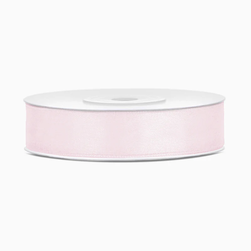 Cinta Satén 1.2 cm Rosa Empolvado Claro