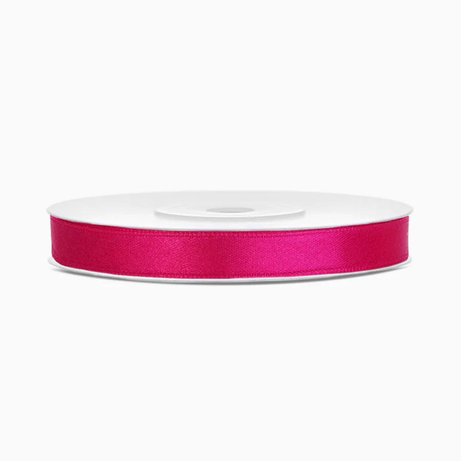 Cinta Satén 0.6 cm Rosa Oscuro