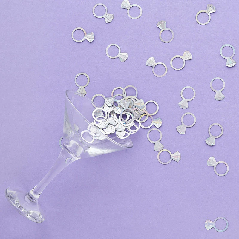 Bolsas Confeti Anillo Bride Plata - Image 2