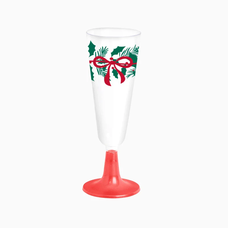 Copa Cava Plástico Reutilizable PS 150 cc Navidad All I Want For Christmas