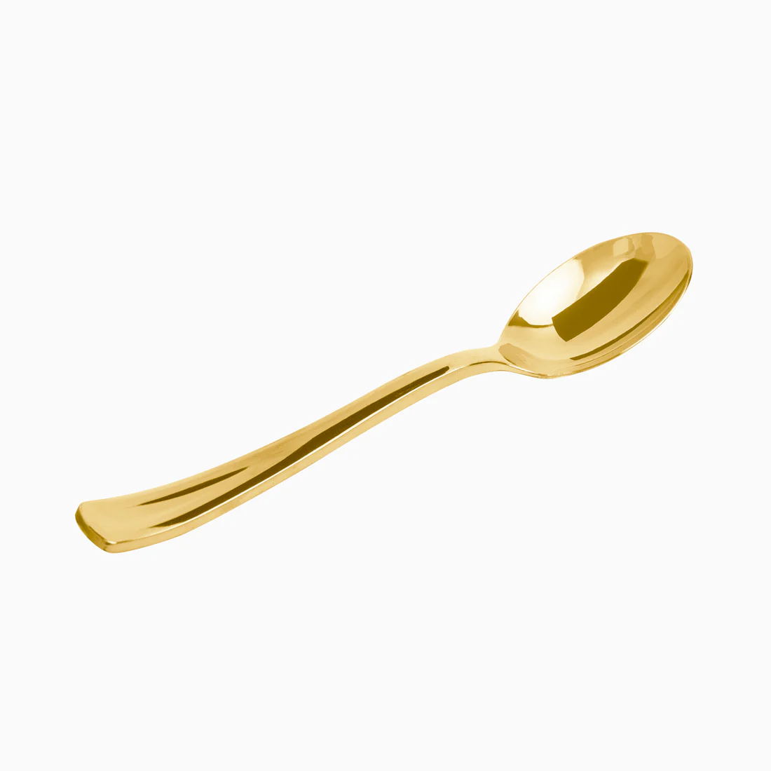 Cuchara Plástico PS Reutilizable Premium Metalizado 17.5 cm Oro (6 uds)