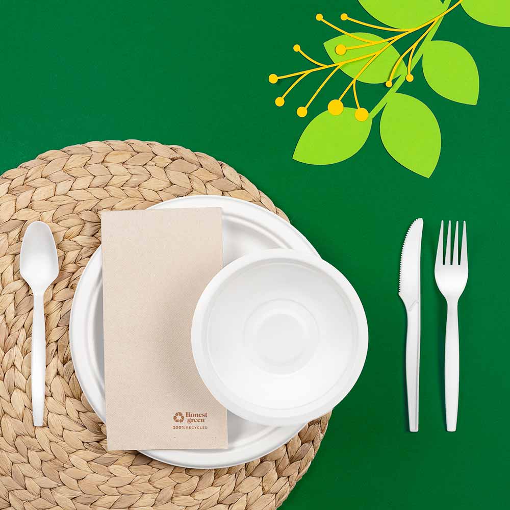 Cuchillo CPLA Compostable Blanco - Image 3