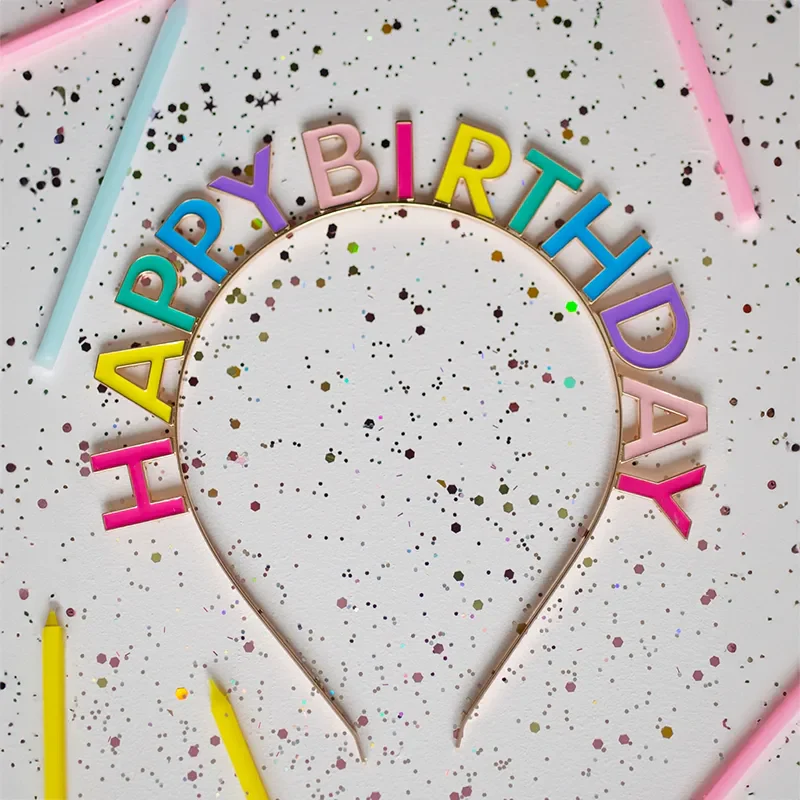 Diadema Cumpleaños Multicolor 'Happy Birthday' - Image 2