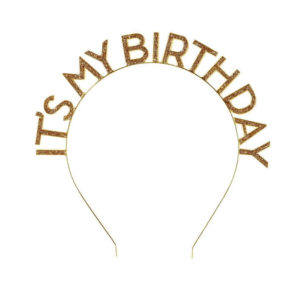 Diadema Cumpleaños Oro 'It's My Birthday'