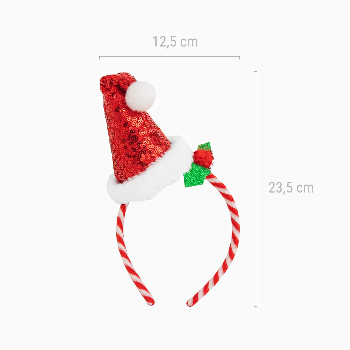 Diadema Navidad Talla Única Papa Noel Lentejuelas - Image 3