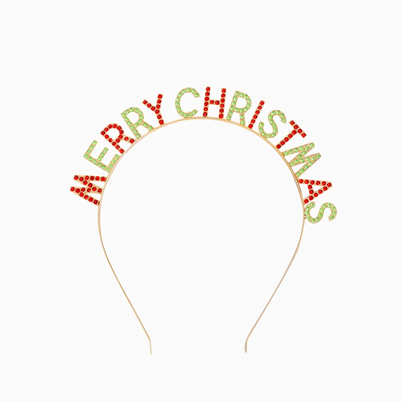 Diadema Navidad Talla Única Metálica 'Merry Christmas'