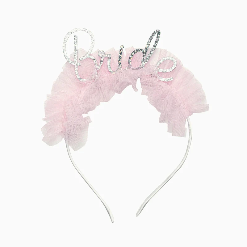 Diadema Novia Despedida con Lentejuelas 'Bride'