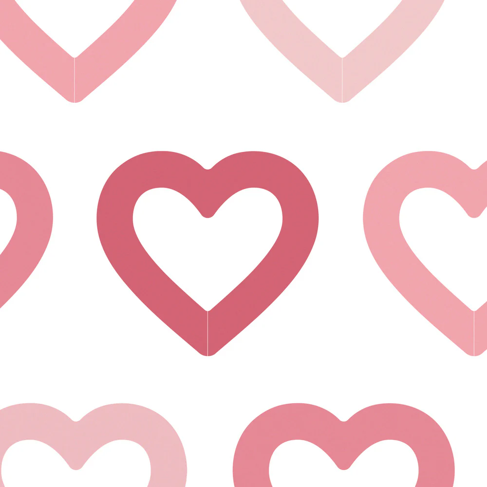 Etiquetas para Bebidas Cartón Corazones Rosa - Image 3