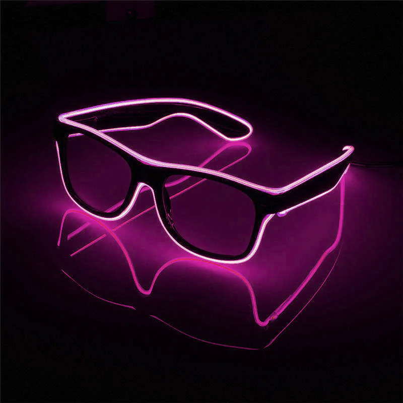 Gafas LED de Neón Morado