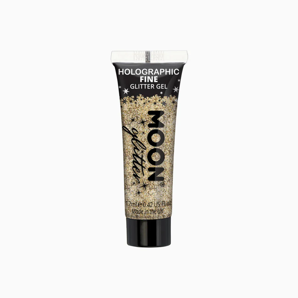 Gel Holográfico Purpurina Fina 12 ml Oro