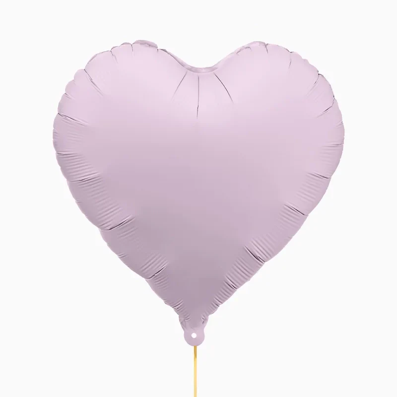 Globo Foil Mate 45 cm Corazón Lavanda