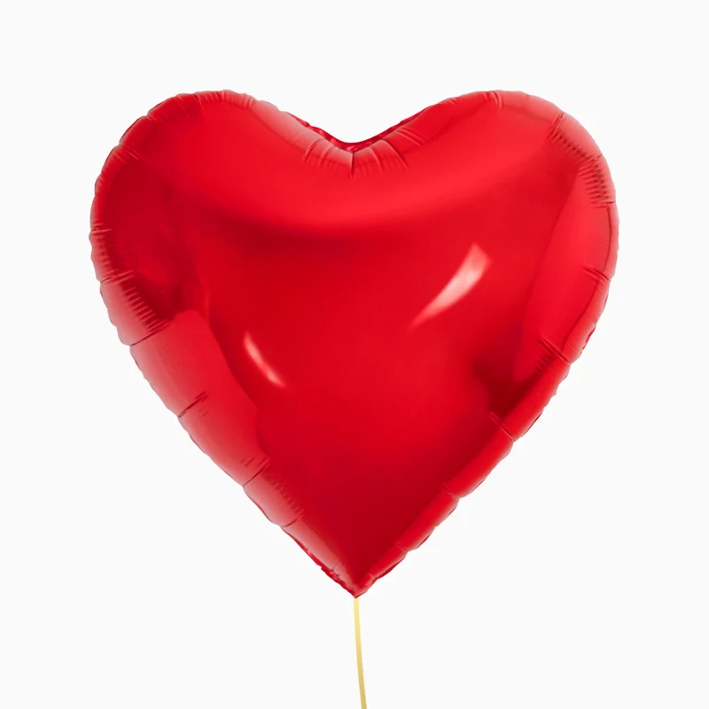 Globo Foil 45 cm Corazón Rojo San Valentín