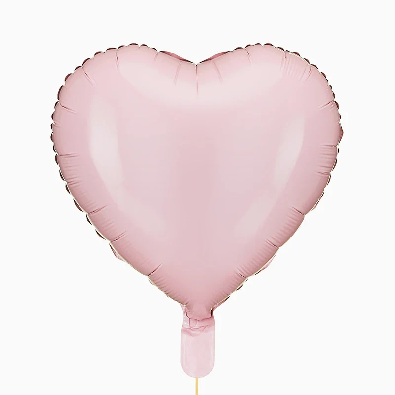 Globo Foil 45 cm Corazón Rosa Bebé Pastel