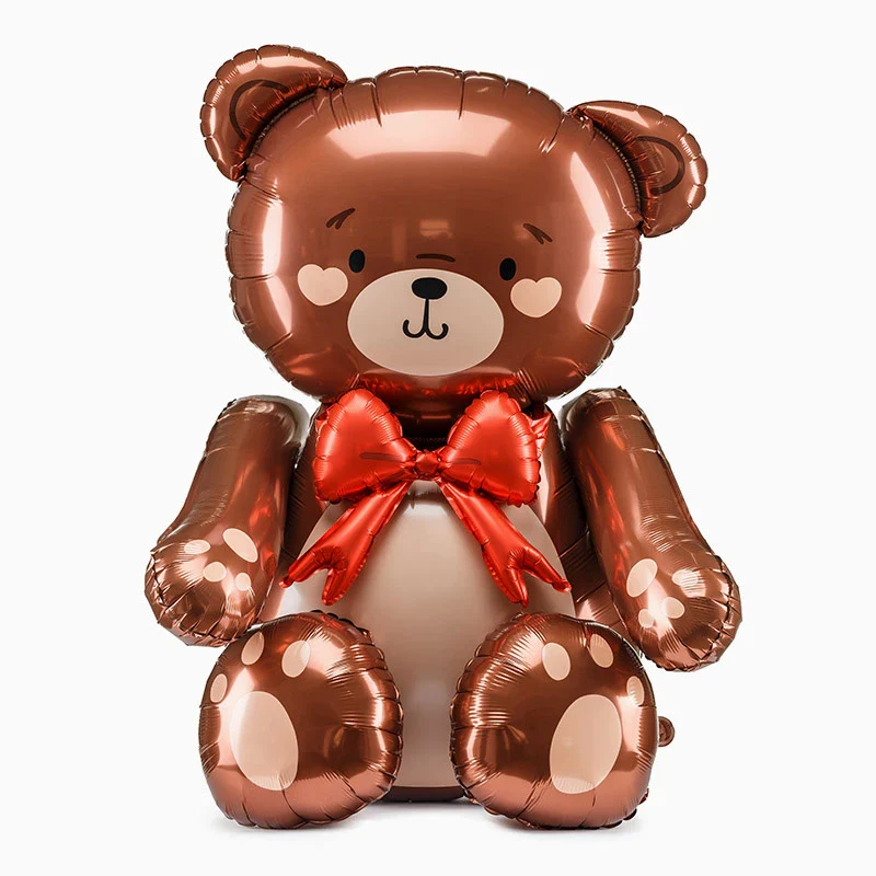 Globo con Base Foil 75 x 84 cm Oso Amoroso San Valentín (SIN HELIO)