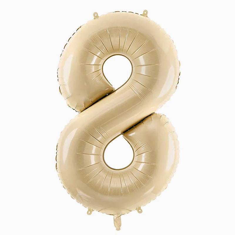 Globo Foil Número Mediano 72 cm Crema - Image 17