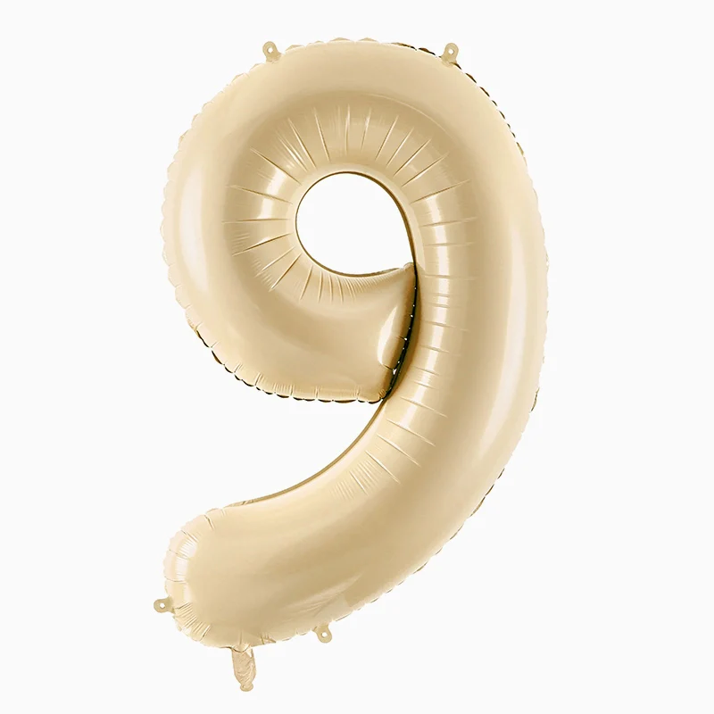 Globo Foil Número Mediano 72 cm Crema - Image 19