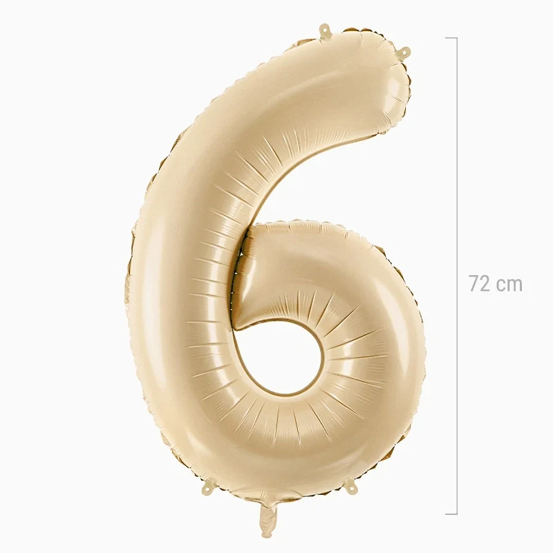 Globo Foil Número Mediano 72 cm Crema - Image 29