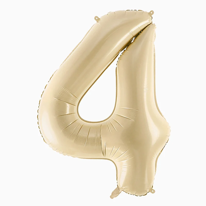 Globo Foil Número Mediano 72 cm Crema - Image 9