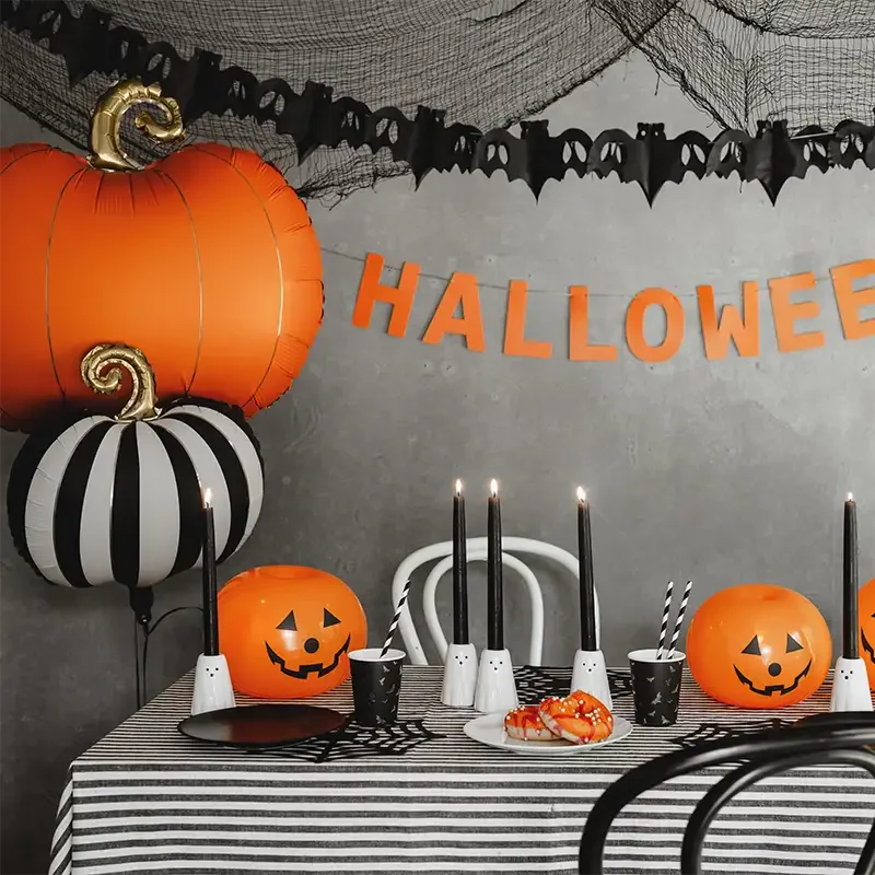 Globo Foil Calabaza 62 x 59 cm Halloween Naranja - Image 4