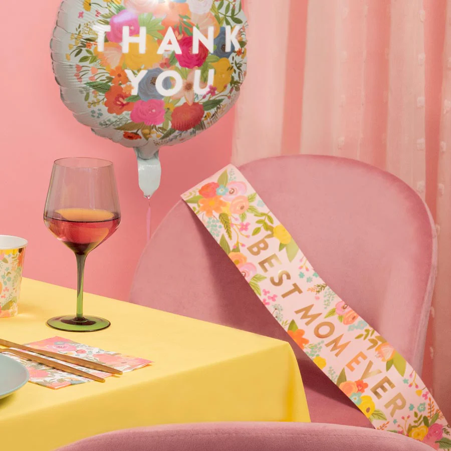 Globo Foil Floral "Thank You" - Image 4