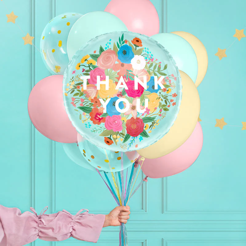 Globo Foil Floral "Thank You" - Image 6